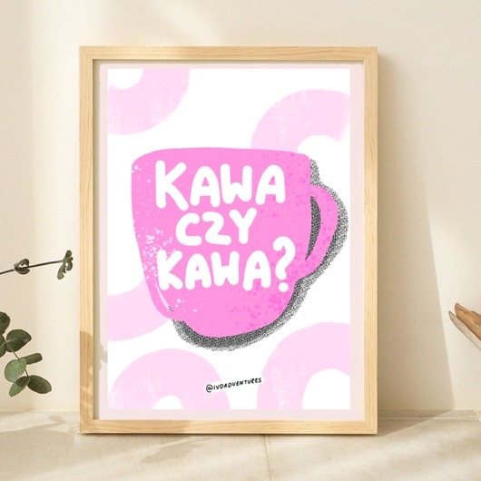 Image of Plakat Kawa czy kawa?
