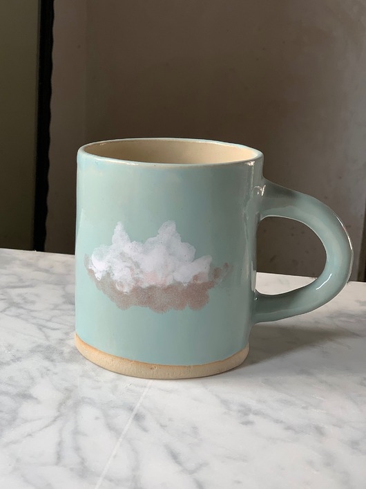 Image of Pakamera Ceramiczny Kubek z Motywem Chmur Look at the Sky 420 ml