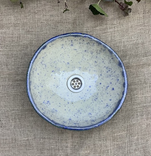 Image of Pakamera Umywalka ceramiczna W kropeczki