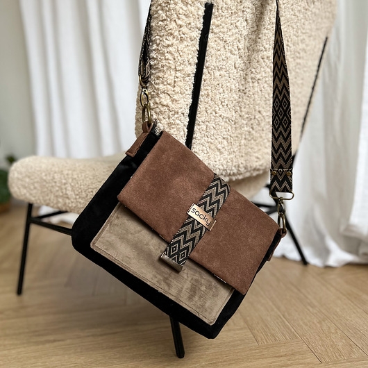 Image of Pakamera Torebka damska boho classic nude