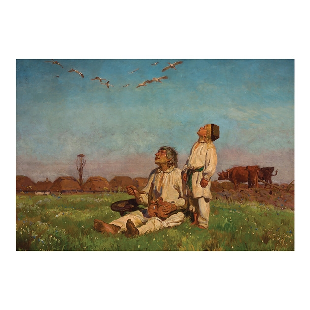 Image of Pakamera Kartka Premium - Józef Chełmoński Bociany