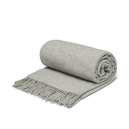 Image of Pakamera Koc z wełny merino classic grey