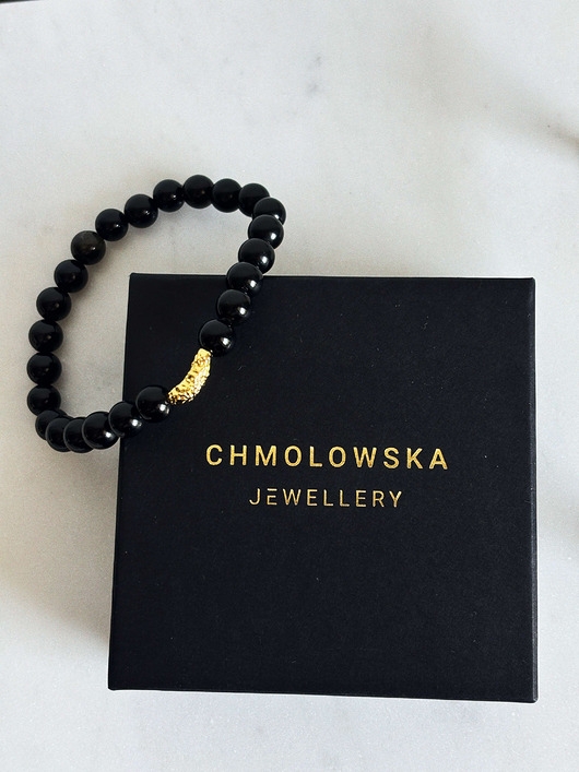Image of Pakamera Bransoletka męska Lawa minimalistyczna