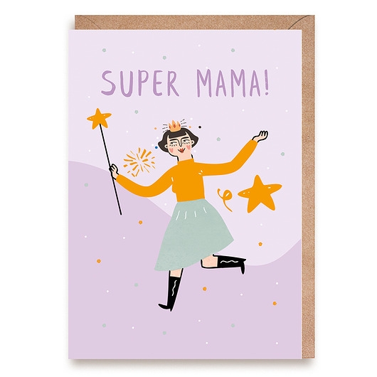 Image of Kartka dla Mamy Dzień Matki Super Mama