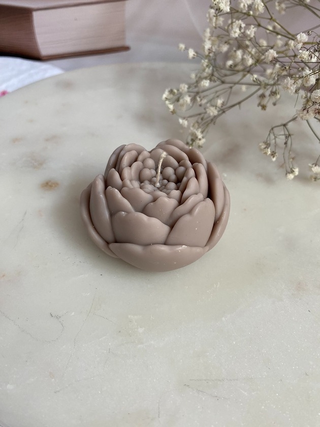 Image of Pakamera Świeca sojowa dekoracyjna Flower 57x35mm