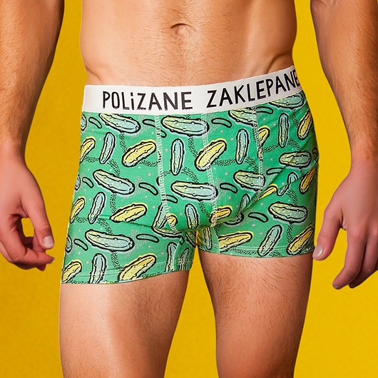 Image of Pakamera Polizane Zaklepane - bawełniane bokserki - Majtki z Sosnowca