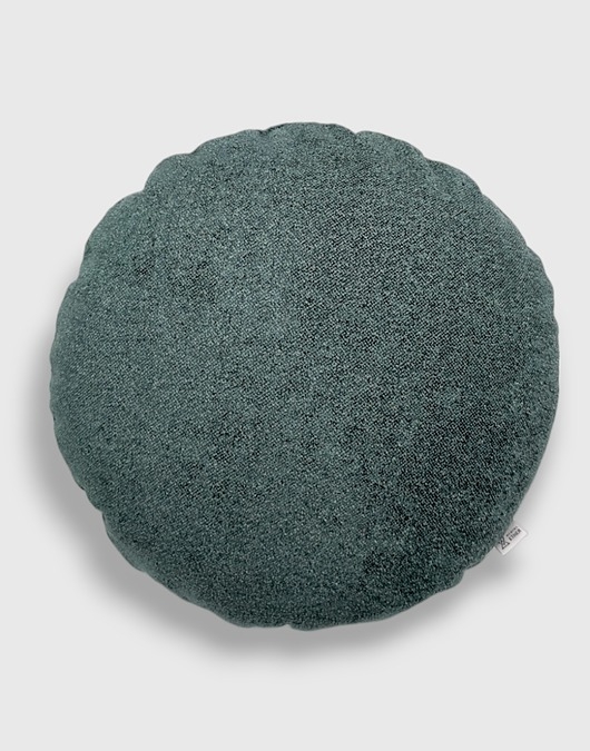 Image of Pakamera Okrągła ciemnozielona poduszka dekoracyjna 45 cm Ronda