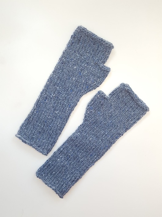 Image of Pakamera Wiosenne przejściowe mitenki, rękawiczki z bawełną jeans