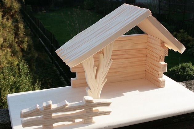 Image of Pakamera Drewniana farma do zabawy - ręcznie rzeźbiona, Montessori