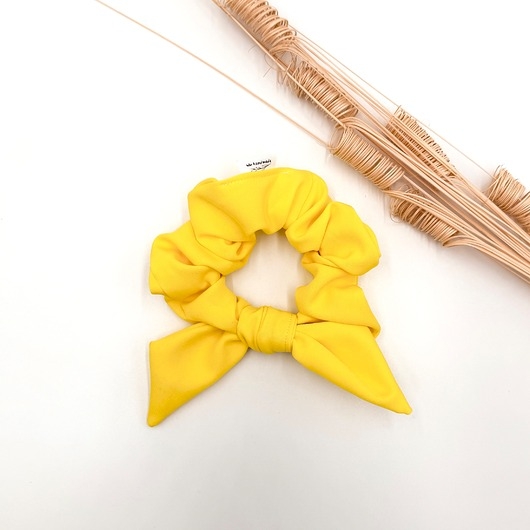 Image of Scrunchie/frotka bow Yellow