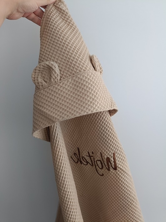Image of Pakamera Personalizowany ręcznik z kapturkiem miś100 x 100 cm (kolory)