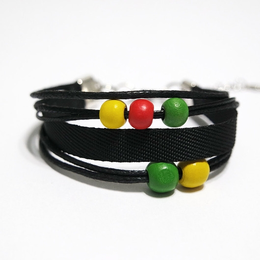 Image of Pakamera Bransoletka - Rasta, sznurki 2
