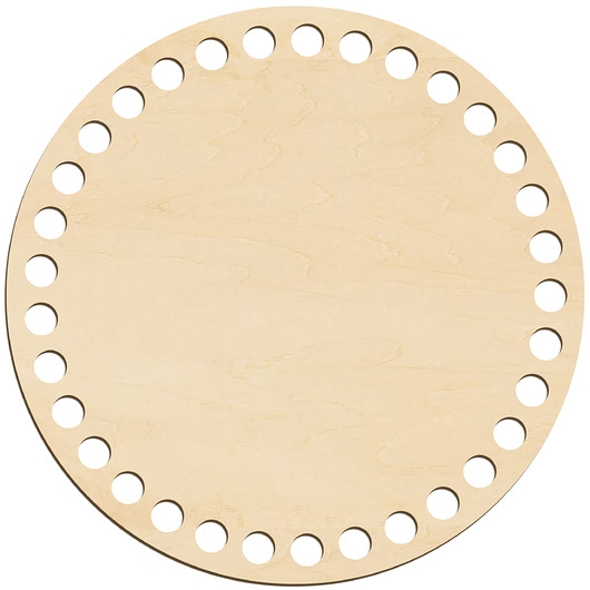 Image of Pakamera Spód do torebki OKRĄG 17cm Baza do koszyczka Dno Spód Okrąg ze sklejki