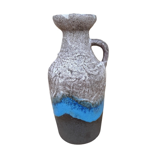 Image of Pakamera Ceramiczny wazon z uchem, fat lava, Strehla Keramik, Niemcy, lata 70.