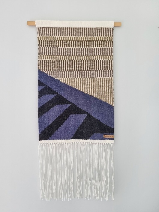 Image of Pakamera Ręcznie tkany kilim - wełniana makatka - SCHODY