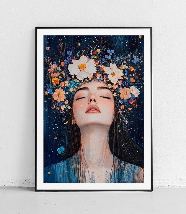 Image of Pakamera Plakat Kwiatowy sen kobiety