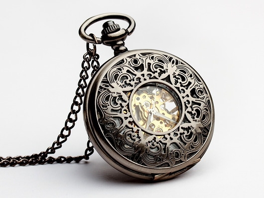 Image of Pakamera Ażur II (SILVER) White hand - Drobiny Czasu - zegarek mechaniczny