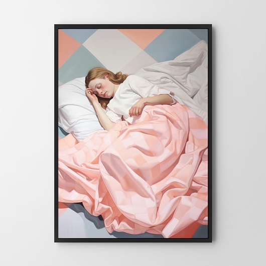 Image of Plakat Śpiąca królewna dziewczyna kobieta portret
