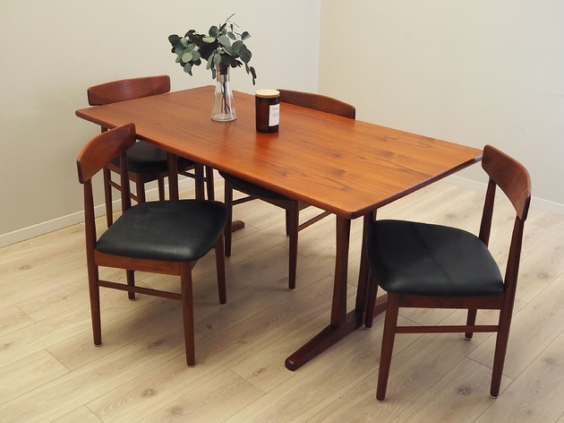 Image of Pakamera Stół tekowy, duński design, lata 60, designer: B