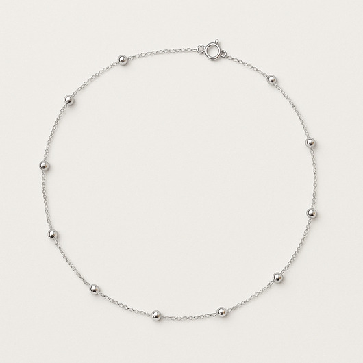 Image of Pakamera Choker z kulkami - naszyjnik srebro, srebro złocone 24K, różowe złoto