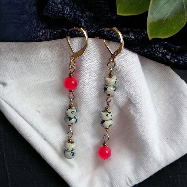 Image of Pakamera UNIKATOWE kolczyki : red currant collection : kolczyki IV