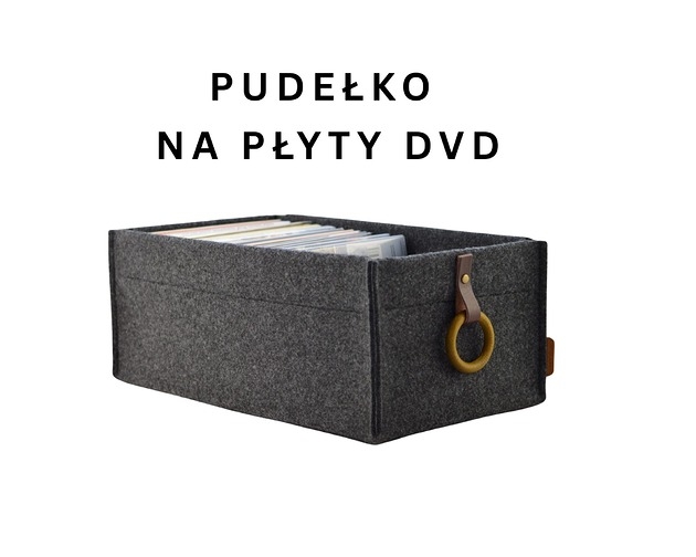 Image of Pakamera Pudełko na płyty DVD - pojemnik grafitowy
