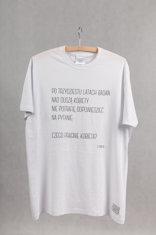 Image of Pakamera T-shirt z cytatem, Zygmunt Freud