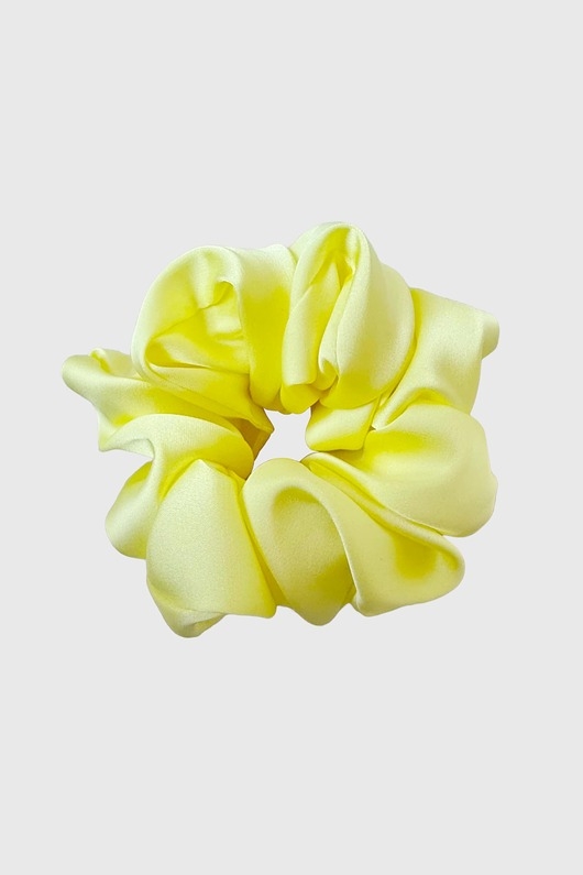 Image of Pakamera Gumka do włosów masełkowa żółta Scrunchie Medium Citrone