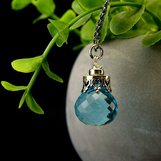 Image of Pakamera Naszyjnik Bali Bali - Topaz Srebro