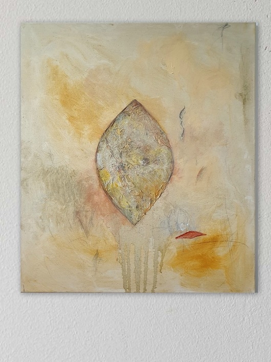 Image of Pakamera The seed 70x80 cm, obraz na płótnie, pigmenty ziemne, akryl