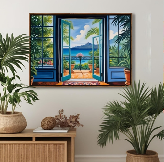 Image of Pakamera PLAKAT St Tropez, kolorowa dekoracja ścienna, Matisse