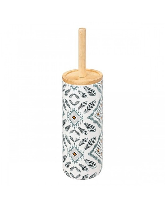 Image of Pakamera Szczotka Toaletowa z Pojemnikiem Ceramicznym Liza Blue 10,5 cm