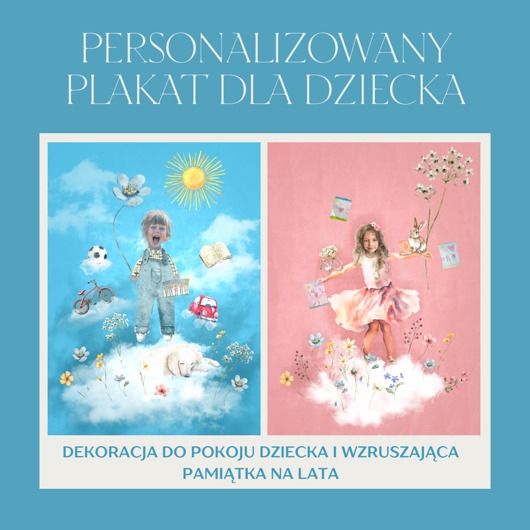 Image of Pakamera Plakat personalizowany dziecka.