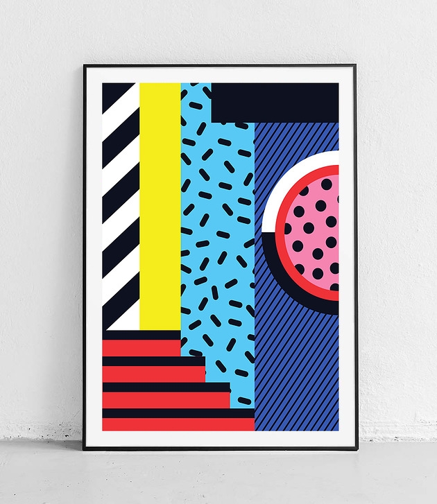 Image of Plakat Styl retro i Bauhaus