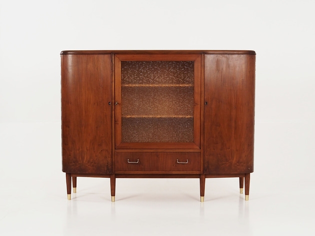 Image of Highboard orzechowy, duński design, lata 60, produkcja: Dania