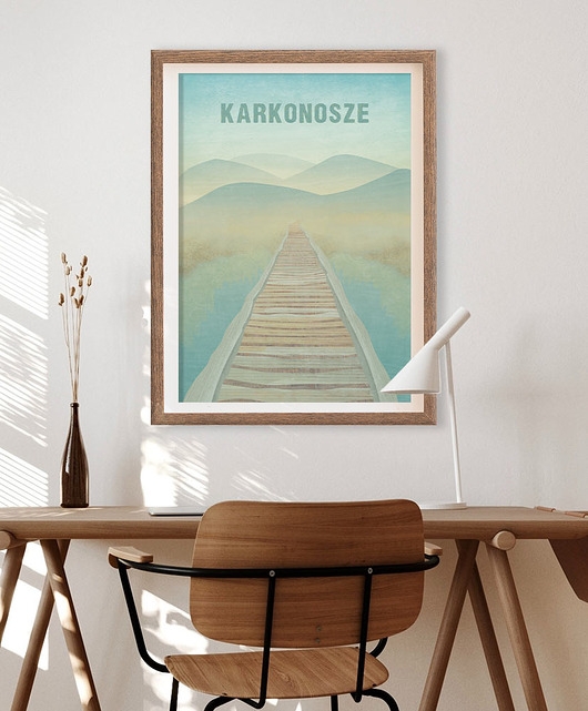 Image of Plakat z górami - Karkonosze