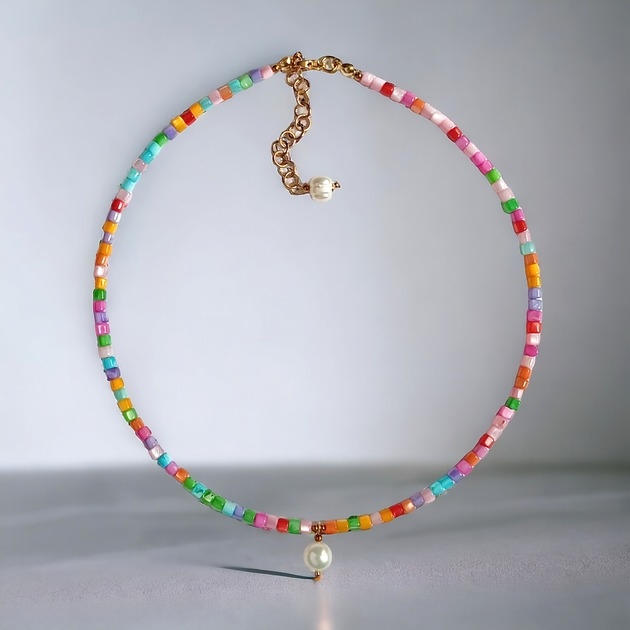 Image of Pakamera Choker : summer collection :: muszla i perły
