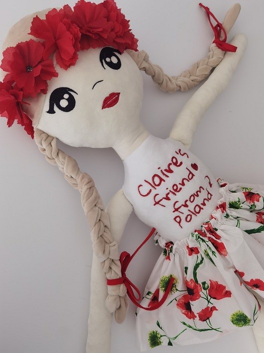 Image of Pakamera Lalka szmaciana personalizowana XXL 90 cm