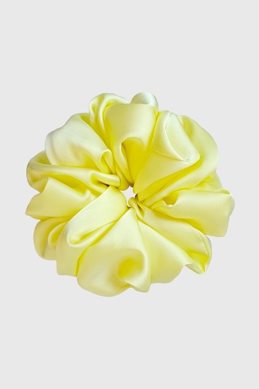 Image of Pakamera Gumka do włosów masełkowa żółta Scrunchie Maxi Citrone