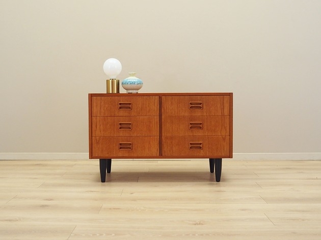 Image of Pakamera Komoda tekowa, duński design, lata 60, produkcja: Dania