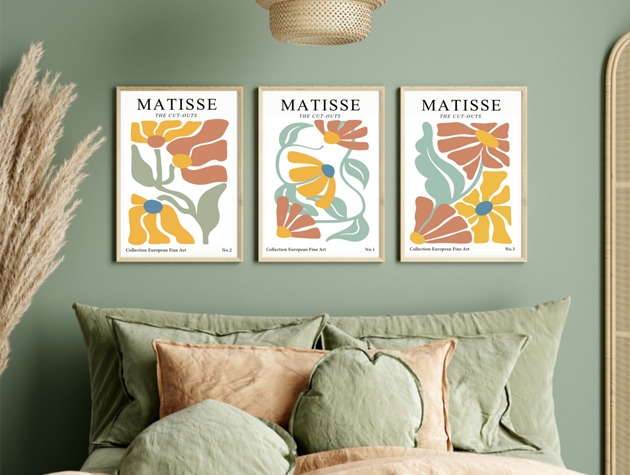 Image of ZESTAW PLAKATÓW Matisse wystawowe plakaty
