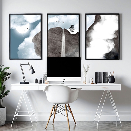 Image of Pakamera Plakat Tryptyk Mglista Tajemnica Gór