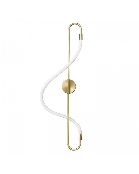 Image of Pakamera Lampa Ścienna Kinkiet Ścienny Lampa Metalowa LED Violin Złota 90 cm