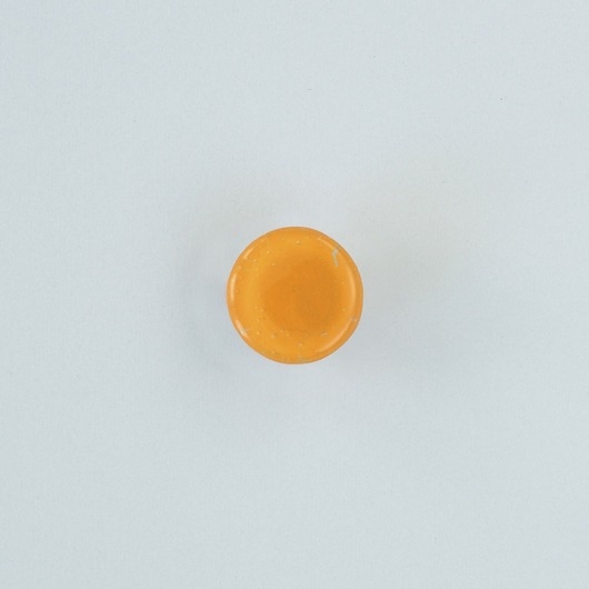 Image of Pakamera Pomarańczowa gałka do mebli, szklana