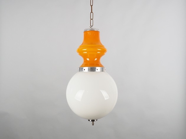 Image of Lampa wisząca, włoski design, lata 70, produkcja: Mazzega