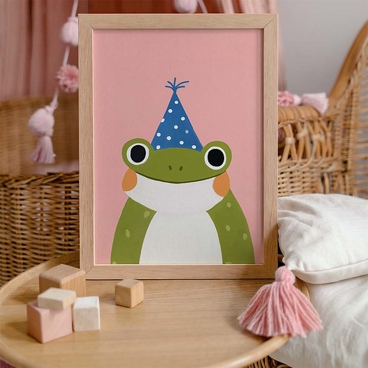 Image of Pakamera Plakat Żabka Party - Plakaty Na Ścianę Dla Dzieci