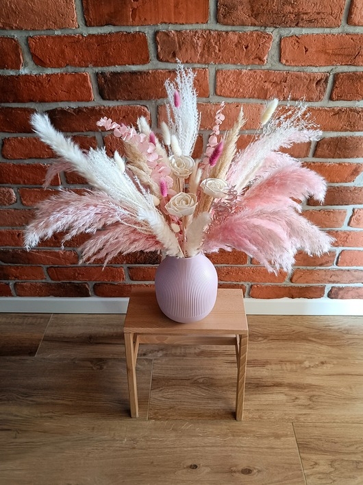 Image of Pakamera Różowy bukiet boho, Kompozycja do wazonu