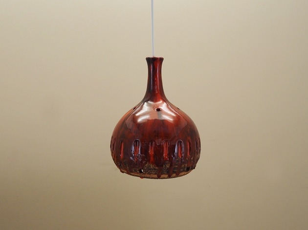 Image of Pakamera Lampa wisząca, duński design, lata 60, produkcja: Dania
