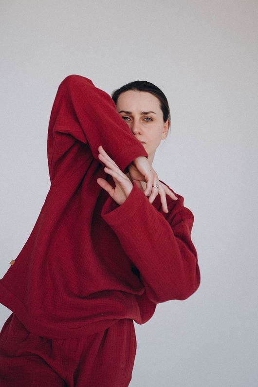 Image of Pakamera Longsleeve Lekko 2, Wiśniowy Sad