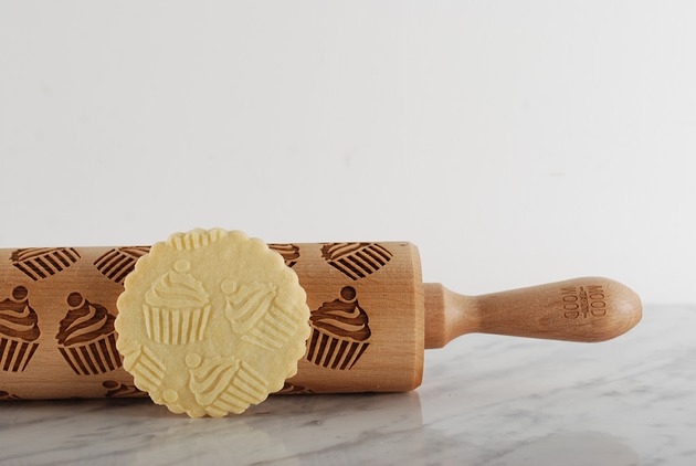 Image of Pakamera CUPCAKES - grawerowany wałek do ciasta